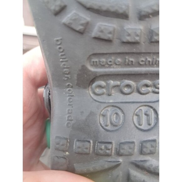 Crocs Mary Jane Flats Comfort Clogs Shoes Black Girls Size 10 - Picture 4 of 4